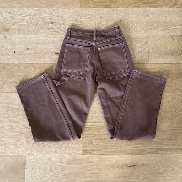 J Galt Carpenter Pants Size S Brown - Picture 4 of 4